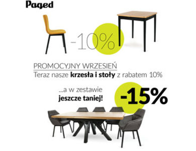 Paged Meble :: 15% na stoły i krzesła